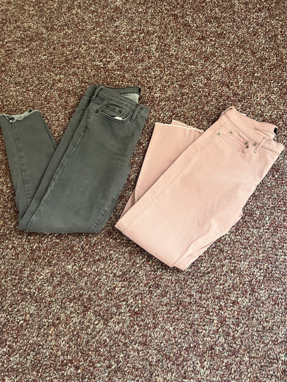 Banana Republic Skinny Jeans in Pink and Gray
